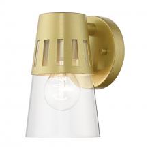 Livex Lighting 27971-33 - 1 Light Soft Gold Outdoor Small Wall Lantern
