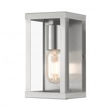 Livex Lighting 28031-91 - 1 Light Brushed Nickel Outdoor ADA Small Wall Lantern