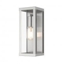 Livex Lighting 28032-91 - 1 Light Brushed Nickel Outdoor ADA Medium Wall Lantern