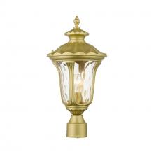 Livex Lighting 7855-33 - 1 Light Soft Gold Outdoor Medium Post Top Lantern